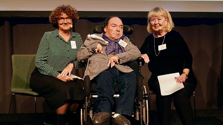 Cecilia Blanck, Magnus Andén och Gerd Andén föreläste utifrån rubriken "Jag är en fri medborgare och lever ett självvalt liv”. Foto: Agneta Berghamre Heins