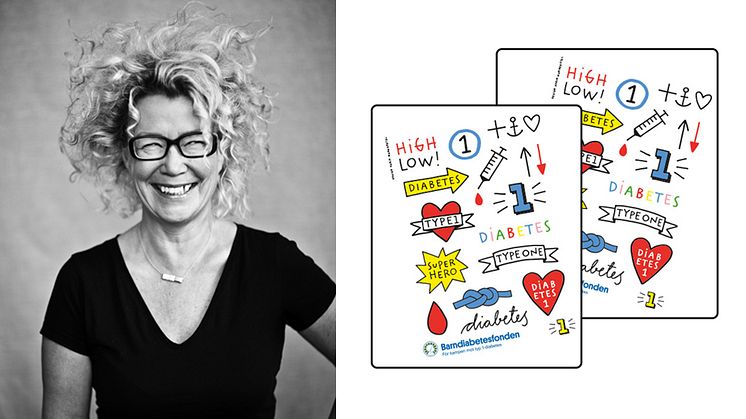 Barndiabetesfondens gnuggistatueringar har tagits fram av Karin Mannerstål.