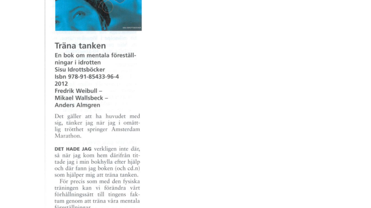 Text om Träna tanken i Maratonlöparen 5 2013