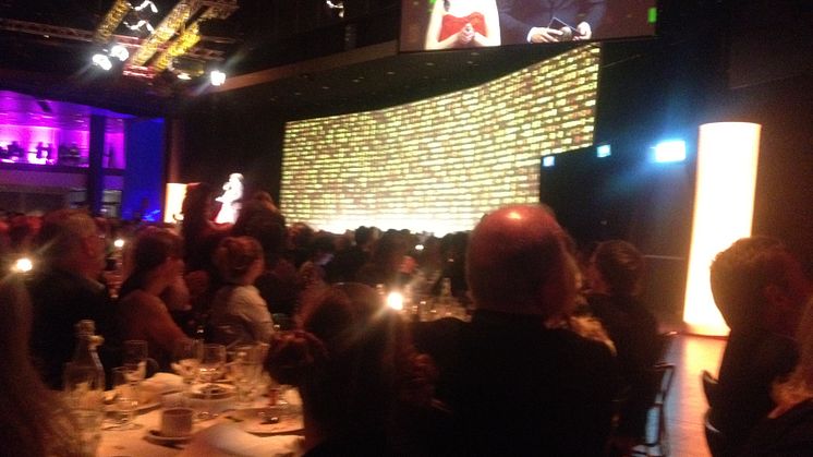 The glittering Guldägget awards - the view from our table. Congratulations to all last nights' winners.