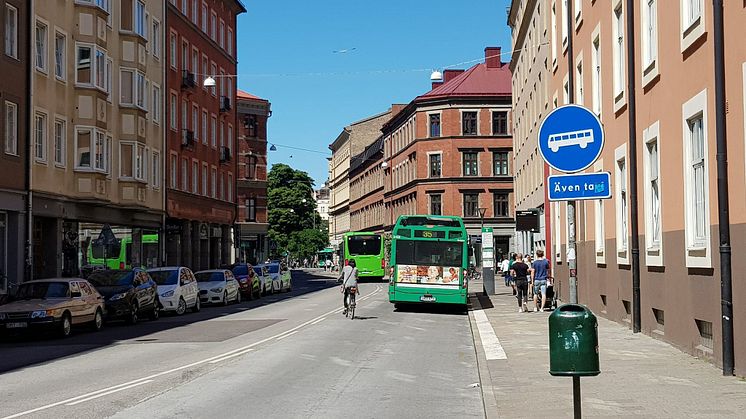 Så här ser Davidshallsgatan ut idag. Om ett år startar ombyggnationen.