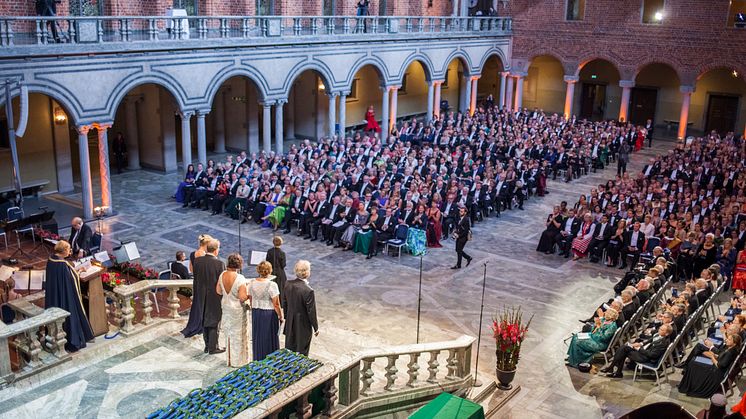 Stor fest för forskare i Blå hallen