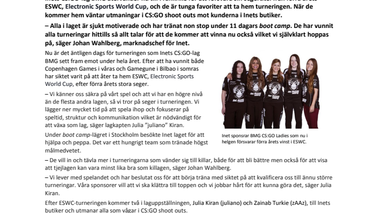 ”ESWC årets viktigaste turnering att vinna”