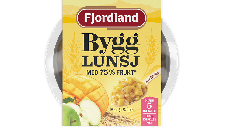Fjordland Bygglunsj med frukt Mango & Eple 200g