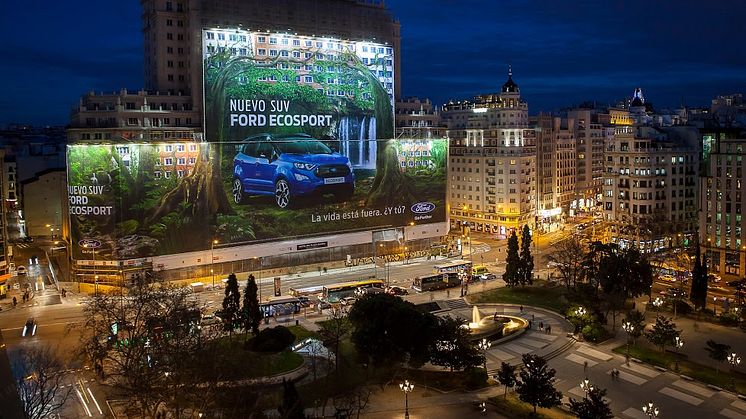 Ford EcoSport Billboard i Madrid