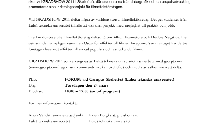 Studenternas spel och grafik intresserar filmjättar