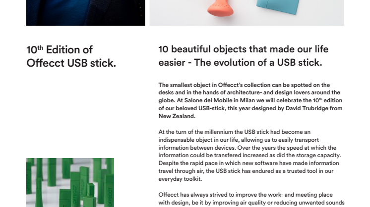10 beautiful objects that made our life easier – The evolution of a USB stick
