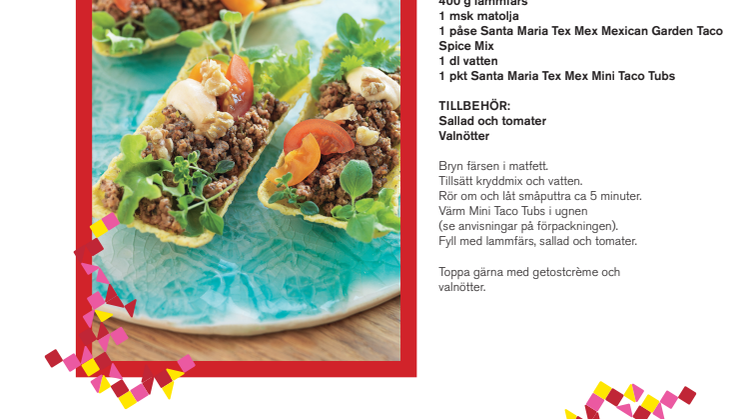 Receptfolder - Lamb Taco, Goat Cheese Cream