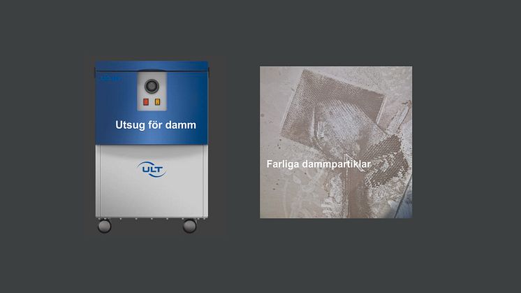 Damm och rök från MDF material är farligt att andas in 