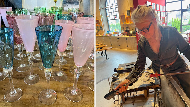 Katarina Löfström älskar den uråldriga hantverkstradition som glasblåsaryrket representerar. Foto: privat