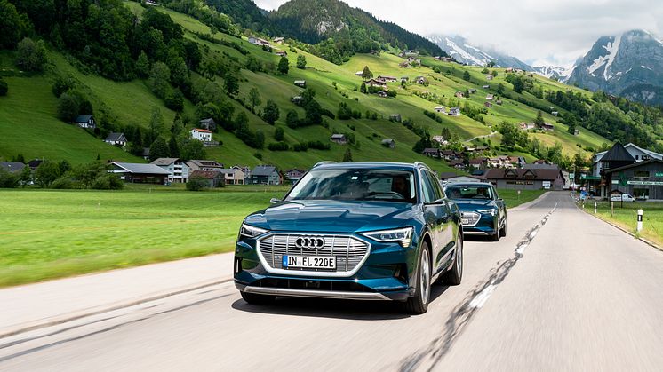 Langturstest i Audi e-tron: 10 lande på 24 timer 