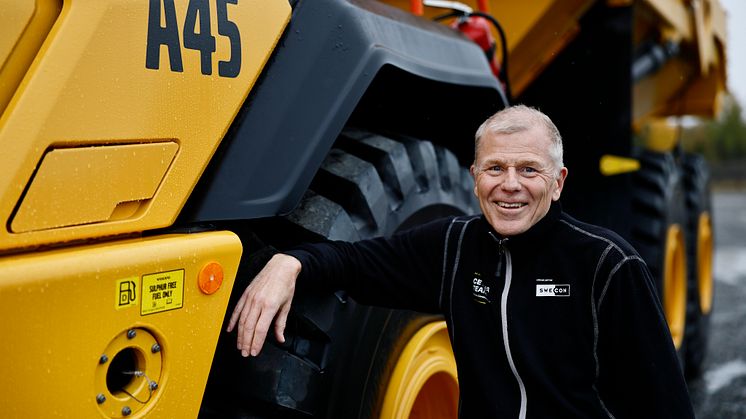 Volvo A45 dumper och Mikael Nordell, Swecon