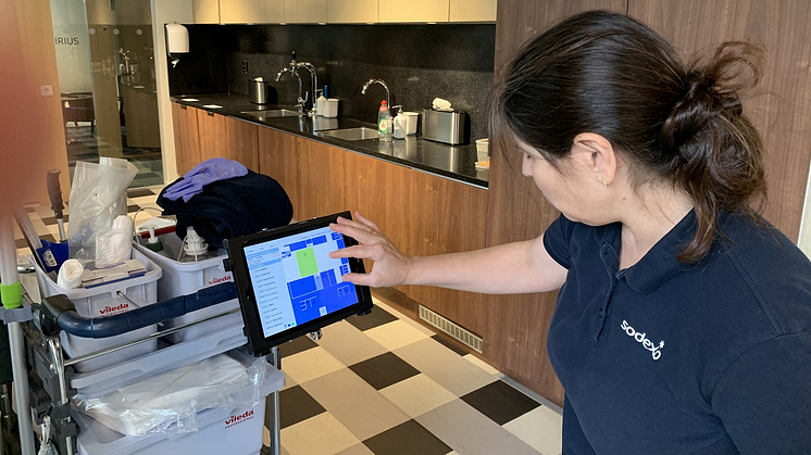Dynamisk städning optimerar ett flexibelt arbetsliv – nu tillgängligt för Sodexos kunder