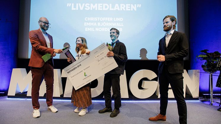 Daniel Emilson, Livsmedelsföretagen, Emma Björnwall, Berghs, Emil Nordlinder, Berghs, Jimmy Sandell, Livsmedelsföretagen