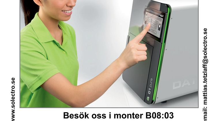 Funderar ni på att börja fräsa själv? Med Datron D1 pure är det enkelt att komma igång. Kom och besök oss på Swedental 12-14 November så berättar vi mer. 