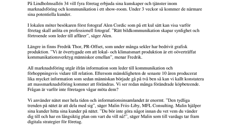 GÖTEBORGS FÖRSTA POP-UP SHOP I MARKNADSFÖRING