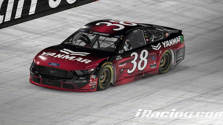 YANMAR America is the primary sponsor for the No. 38 Ford Mustang team and John Hunter Nemechek this weekend at the eNASCAR iRacing Pro Invitational Series.