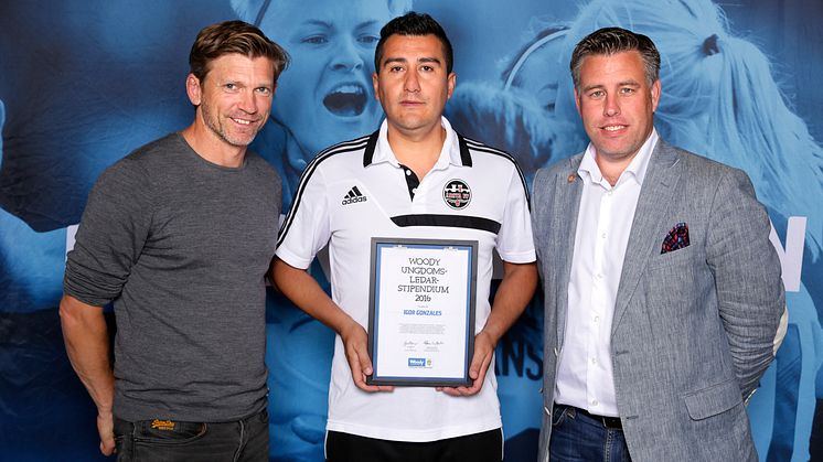 Igor Gonzales, Årsta FF. Här tillsammans med Jesper Blomqvist och Mikael Tykesson.