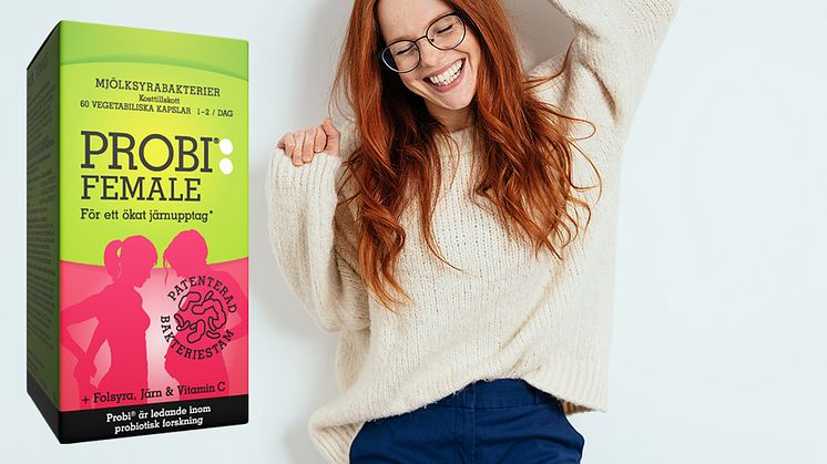 Sveriges mest köpta bakterietillskott* lanserar nu Probi Female!