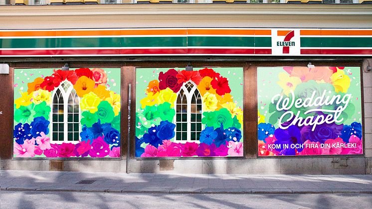 7-Eleven lanserar drop-in bröllop under Pride