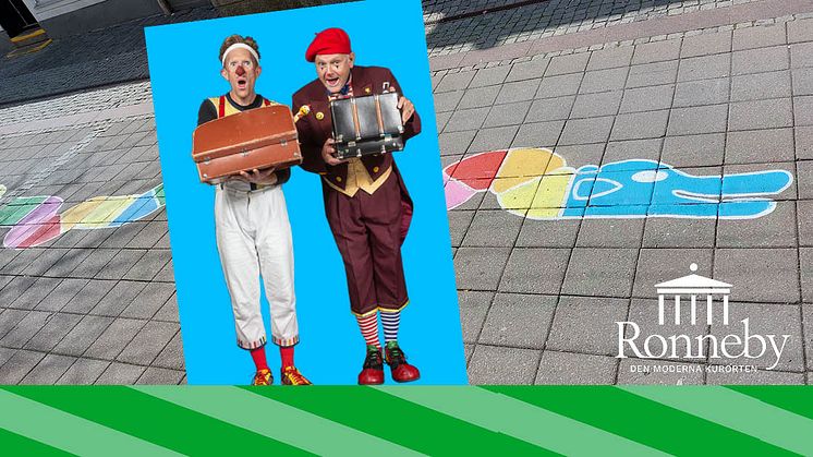Clownlabbet sätter extra färg på den redan färgglada Sommargatan! Invigning den 3/6, Ronneby Torg