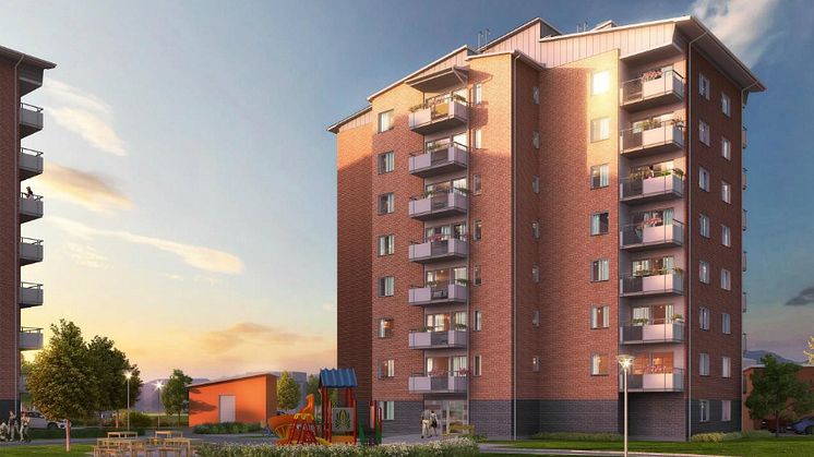 Säljstart för 43 bostadsrätter i Brf Riddaren Berga Park, Linköping