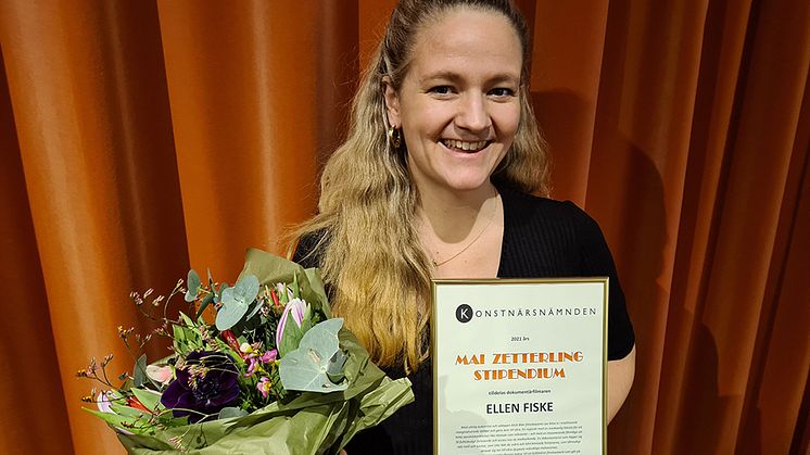 Mai Zetterling utdelningen till Ellen Fiske. Foto: Tina Pettersson.