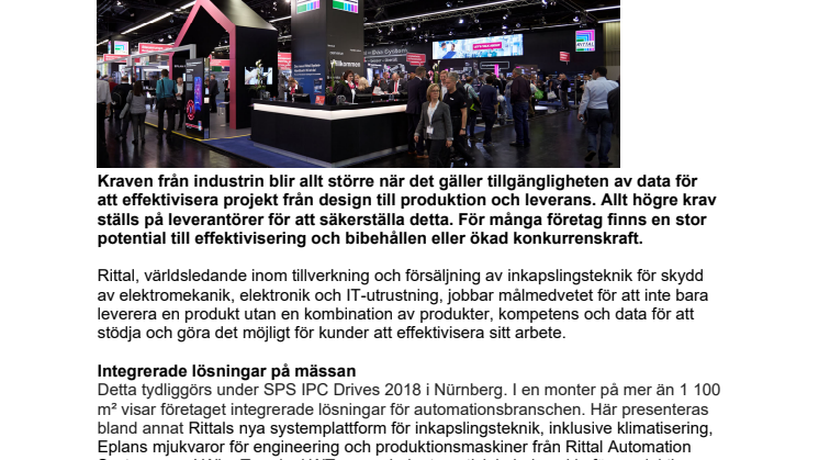Rittal möter branschens effektiviseringsbehov