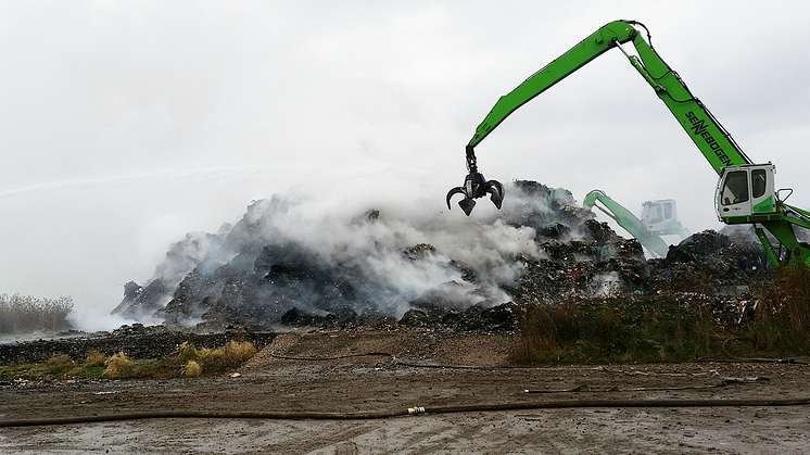 Brand på Spillepeng norr om Malmö