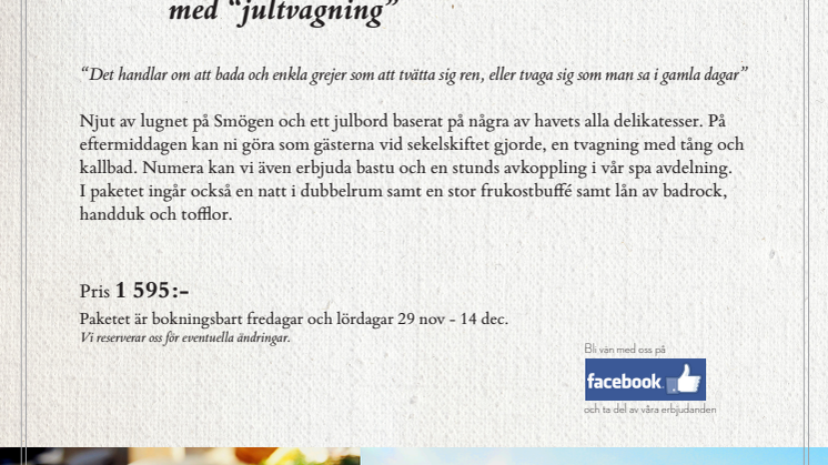 Smögens hafvs- & skaldjursjulbord  med "jultvagning"