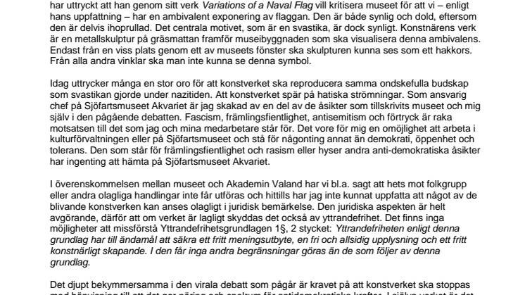 Demokratiskt dilemma i konstdebatten