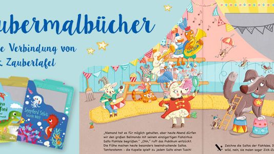 Zaubermalbücher - Einzigartige Verbindung von Pappbuch und Zaubertafel