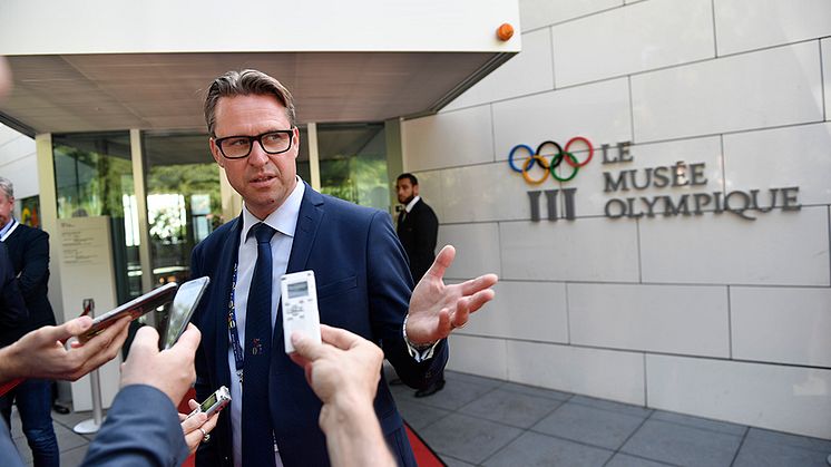 Mats Årjes, International Ski Federation (FIS) Presidential candidate. Photo: Stina Stjernkvist/TT.