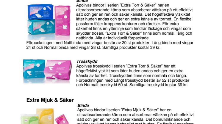 Faktablad Apoliva Intim