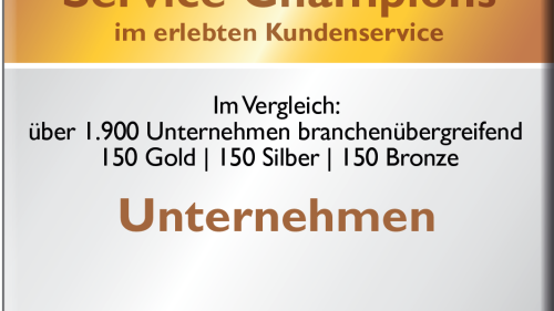 Service-Champions 2015: Über 1.900 Unternehmen auf dem Kunden-Prüfstand