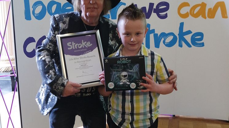 Seven year old Lincolnshire stroke survivor receives regional recognition