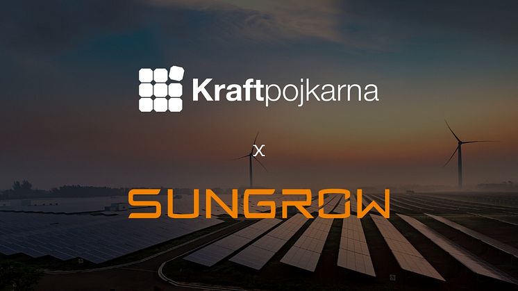 Kraftpojkarna och Sungrow ingår samarbetsavtal