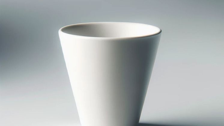Kaffekopp utan öra