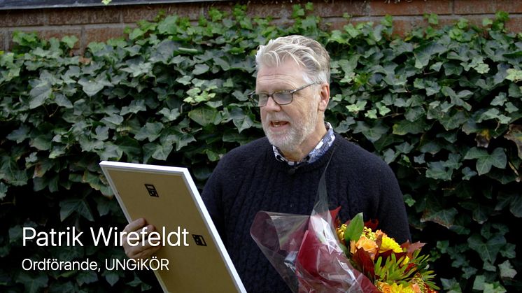 Utdelande av utmärkelsen Årets Barn- och Ungdomskörledare 2020