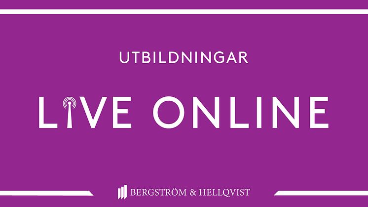 Utbildningar live online hösten 2020 - livsmedelsindustri