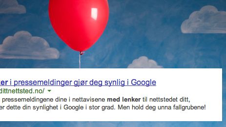 Slik bruker du lenker i pressemeldingen - uten å bli straffet av Google