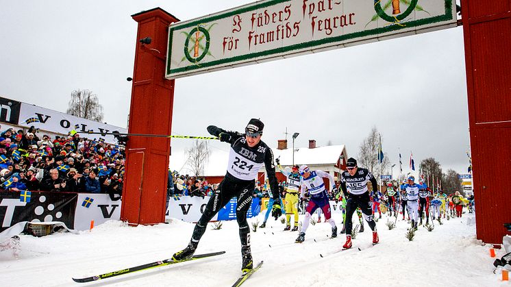 Dario Cologna, Schweiz, blev femma i Vasaloppet 2016. 