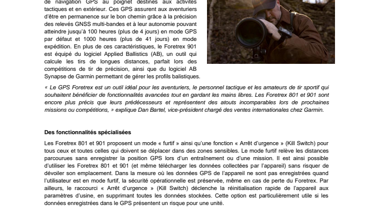Garmin CP Foretrex 801 901