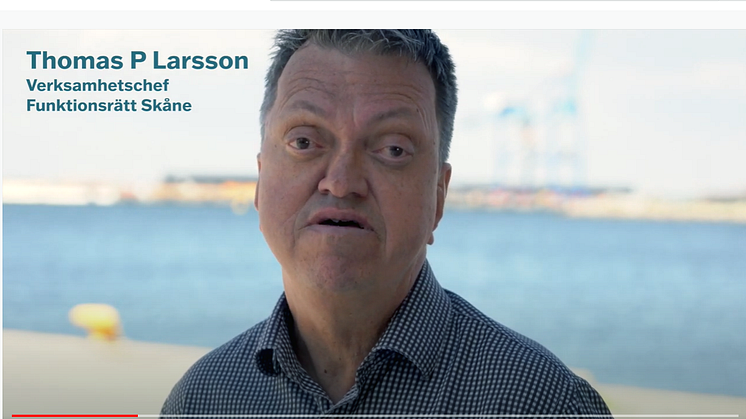 Thomas P Larsson, verksamhetschef vid Funktionsrätt Skåne, är en av deltagarna i vår paneldebatt om funktionsrätt i Almedalen 2021. 