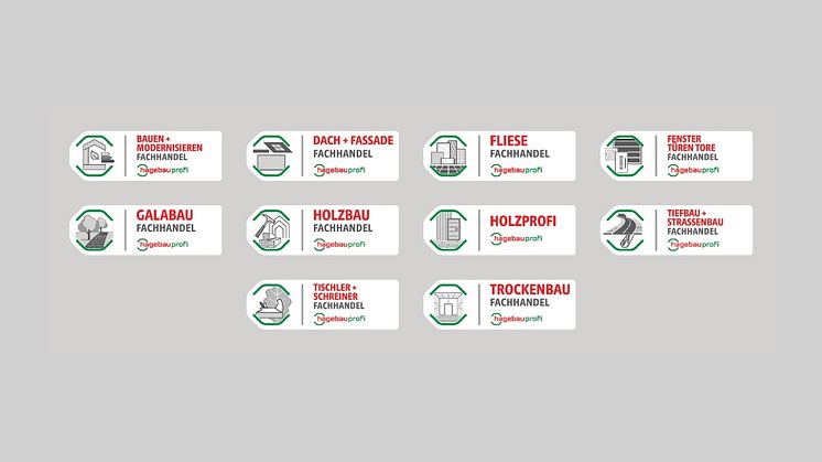 hagebau-Spezialisierungssysteme im neuen Design