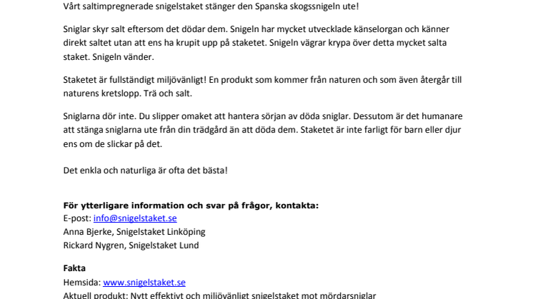 Äntligen kan trädgårdsälskaren vinna mot mördarsnigeln!