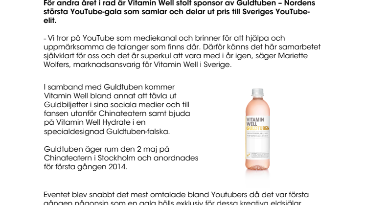 Vitamin Well med och uppmärksammar YouTube-talanger