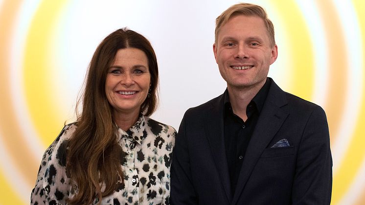 Ingrid Kindem, styreleder i NOPA og Jørgen Karlstrøm, styreleder i Norsk Komponistforening, har store forventninger om at festivalen vil styrke norske musikkliv ved å involvere alle typer publikum, lyttere og arrangører.  Foto: Marthe Vee.