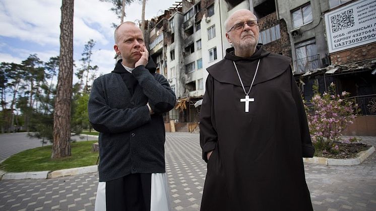 Biskop Erik Varden och kardinal Abrorelius i Kiev