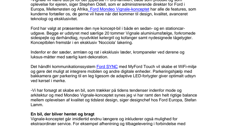 Ford løfter Mondeo op i luksus-klassen